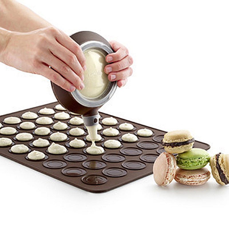 1PC Silicone Macaron Pad Macaroon Pastry Oven Bakeware Mould Sheet Mat 30-Cavity DIY Mold Bakeware Mat Useful Tools