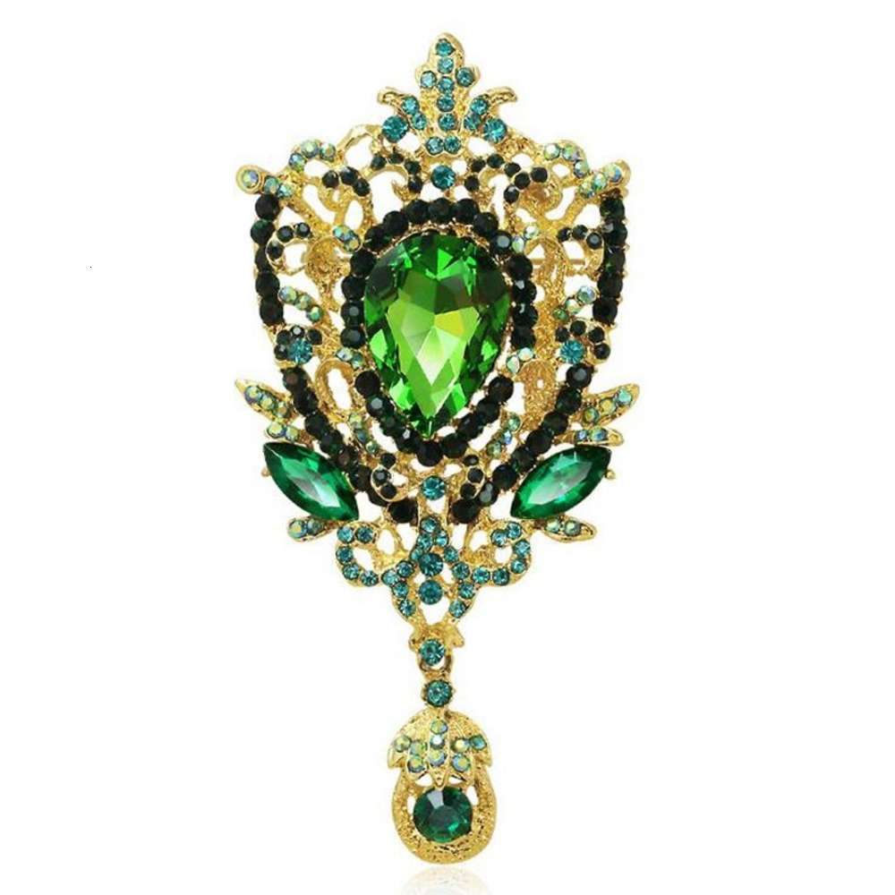 Linli new hot selling water drill Glass female Brooch Pendant