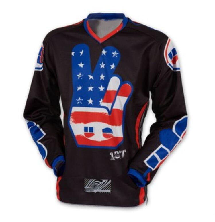 2021 Mountain Bike Cycling Jersey Motocross Racing Long Sleeve T-Shirt