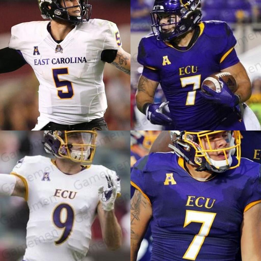 East Carolina Pirates jersey 18 Norman Swindell 36 Roger Thrift 11 Blake Proehl 12 Holton Ahlers ECU Men Women Youth Football stitched Jerseys