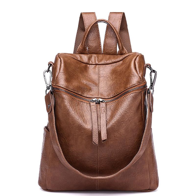 School Bags Female Backpack Korean Version Women The Wild Fashion Travel Backack Woman Bag Leisure Leather Backpacks