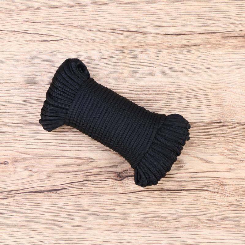 Meters Tree Climbing Safety Sling Rappelling Rope Auxiliary Cord Equipment (Black) Outdoor Gadgets