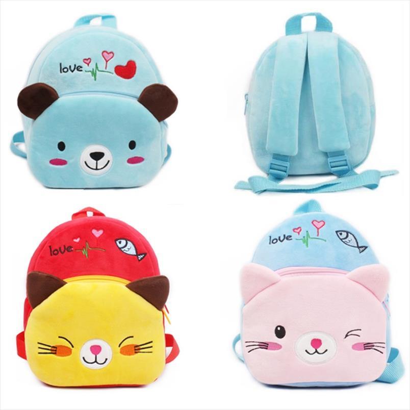 Arrival High Quality Kindergarten Baby Plush School Bags Cartoon Soft Children Mini Backpacks Candy Toy For Boys Girls