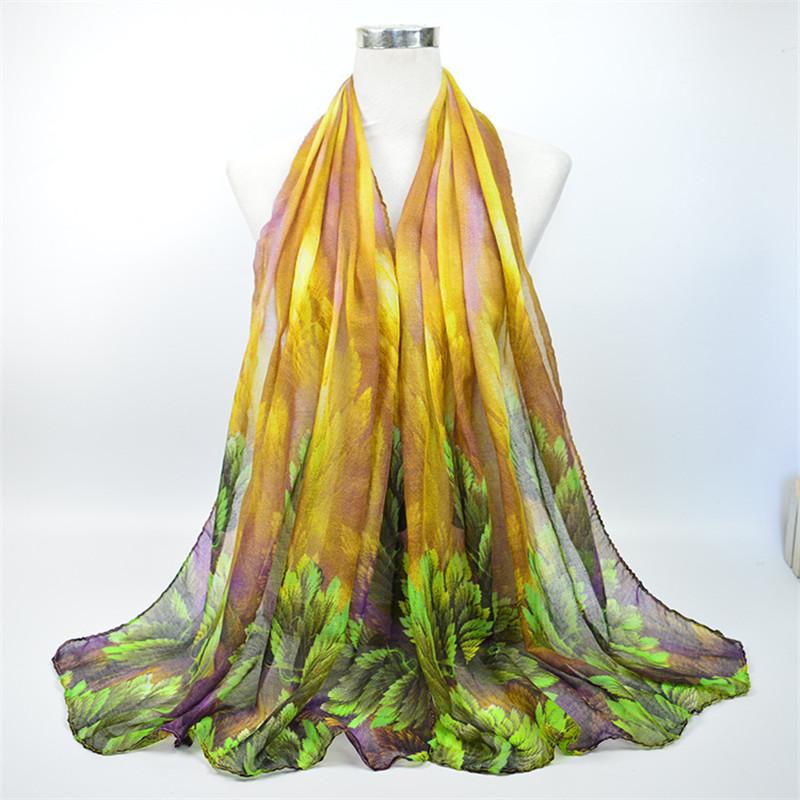 Fashion Joker Embroidered Flower Scarf Printing Long Sacrf For Women Wrap Shawl Stole 106 Scarves