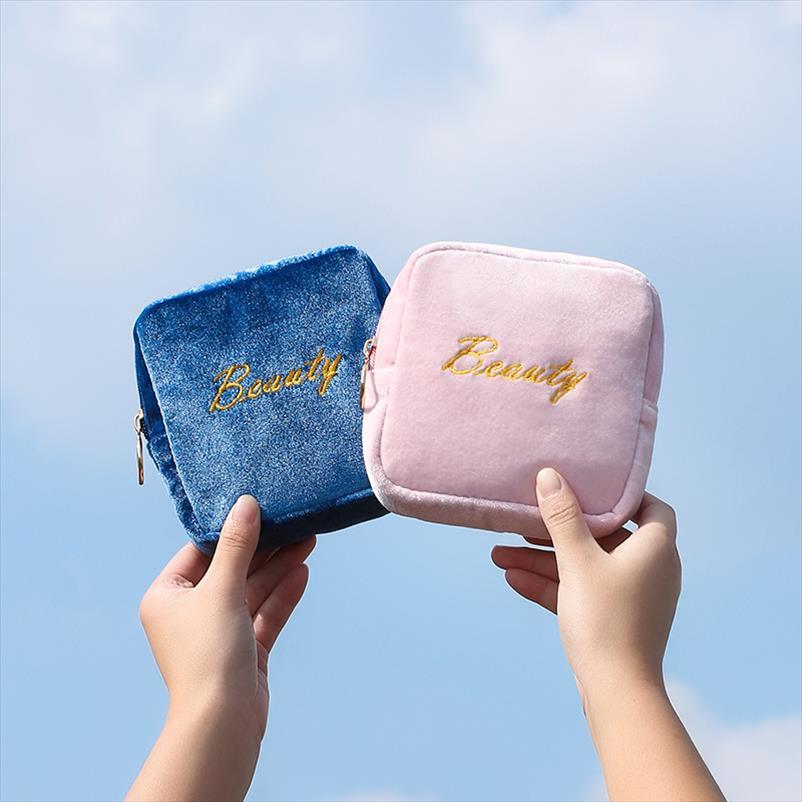 Woman Sanitary Napkin Storage Bag Portable Travel Key Coin Bags Cosmetic Lipstick Pouch Zipper Small Purse