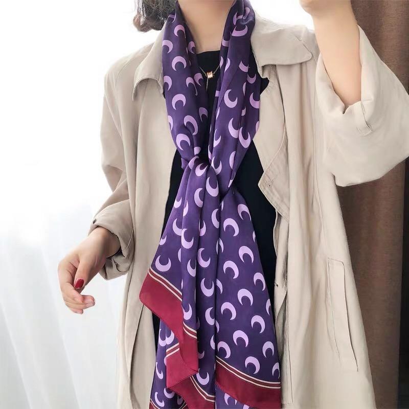 Scarves JS100% Silk Long Size 180cm Versatile Women&#039;s Summer Thin Shawl Fashion Scarf