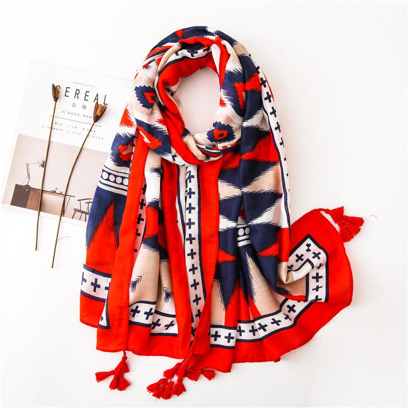 Scarves 2021 Colorful Printed Natural Silk Scarf For Women Soft High Quality Big Wrap Bandana Shawl Gift Lady Girl