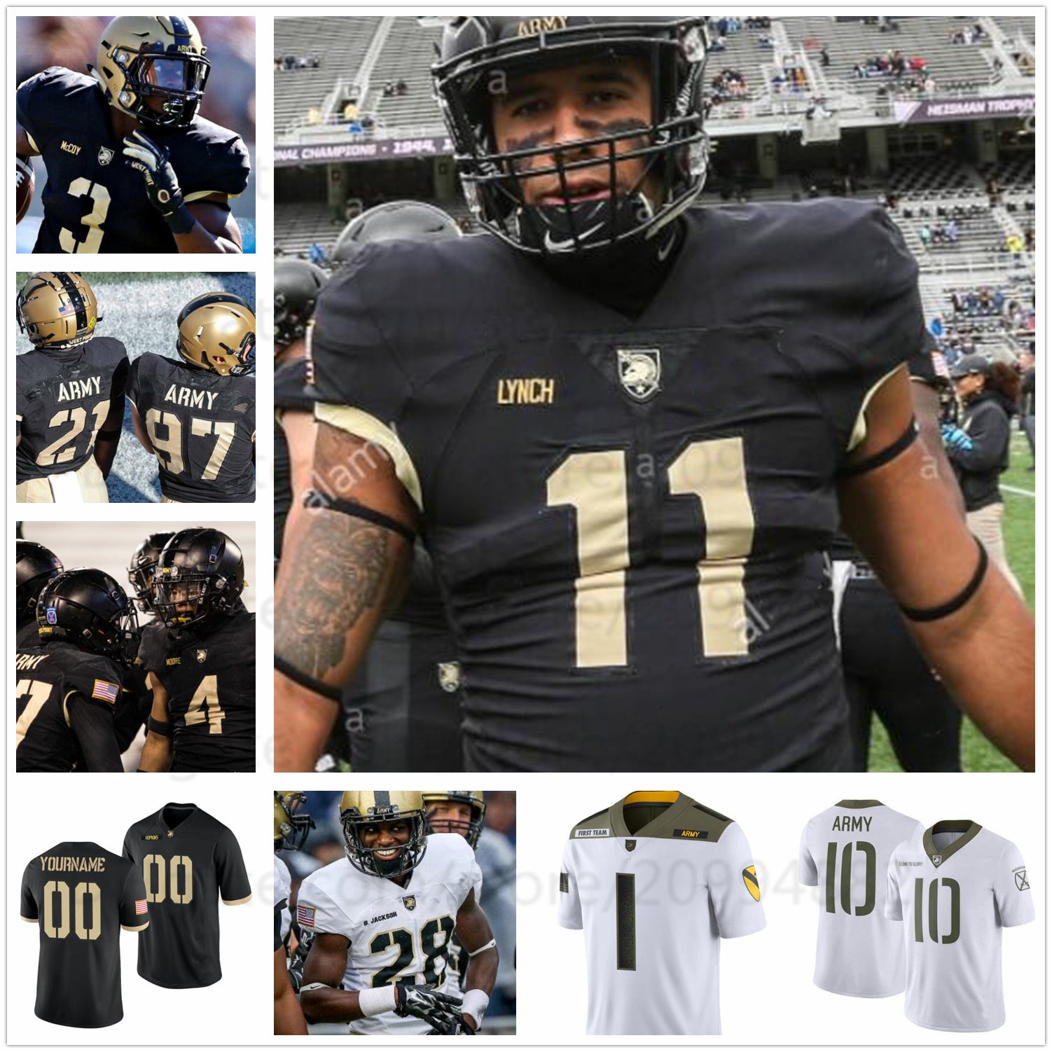 NCAA Army Black Knights Football Jersey College Isaiah Alston wilson Catoe Tyrell Robinson Jakobi Buchanan mens women youth