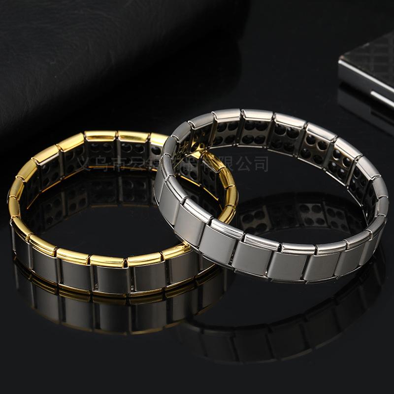 Link, Chain Twisted Stainless Steel Magnetic Bracelet For Women Healing Bangle Balance Health Men Care Jewelry
