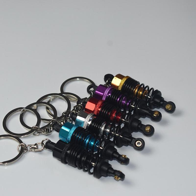 Keychains Car Keyring Modified Spring Absorber Model Kaychain Men Stylish Metal Pendant Gift Women Hanging Key Chain Accessories