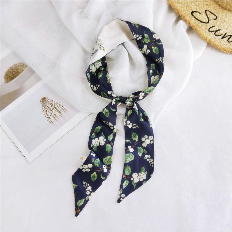 Scarves Scarf Women Silk Bag Skinny Design Wrist Towel Foulard Neckerchief Headband For Ladies SJ268