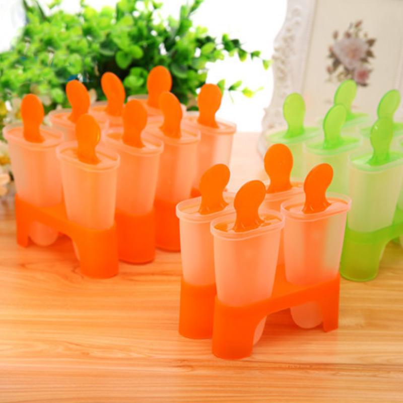 Baking Moulds Popsicle Maker 4 6 7 8 Cells Multicolor Ice Cube Molds DIY Cream Mold Lolly Mould Summer Accessories Kitchen Tools