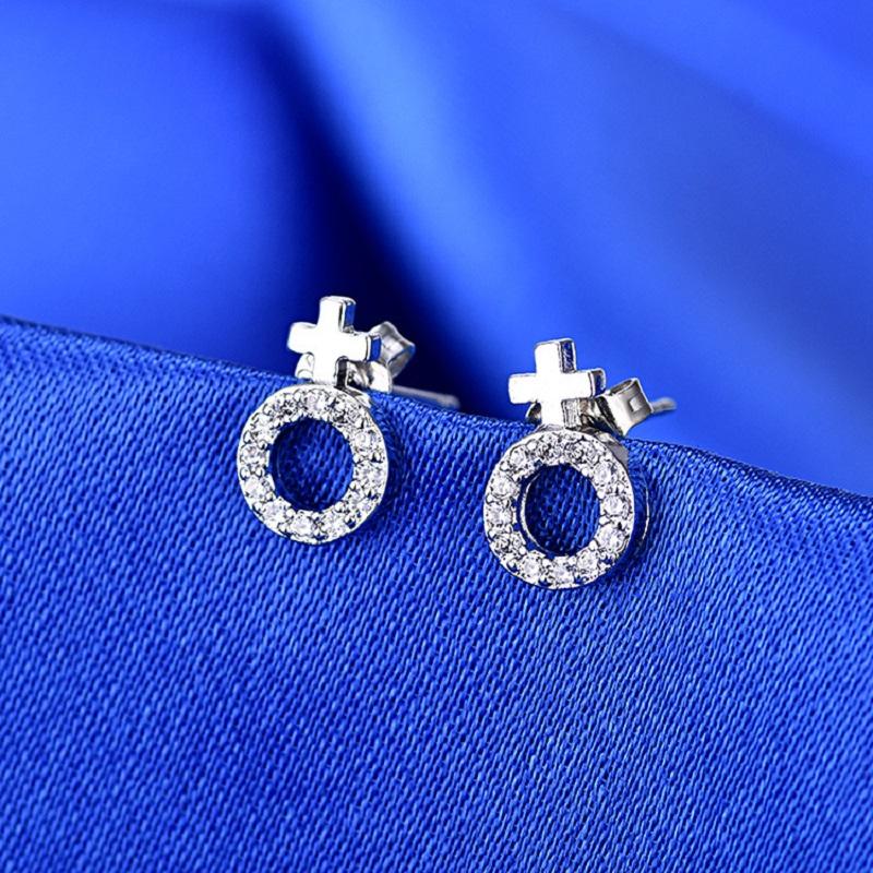 Stud Fashion And Couples For Both Men Women With Arrow Small Earrings Jewelry Gift