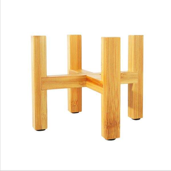 Plant Stands for Indoor Plants Patio Home Garden Decorations,Fits 10-21cm Medium and Large Pots, Vases, - Bamboo Wood
