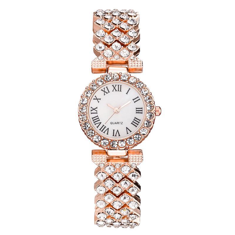 Wristwatches Gold Qualities Women Bracelet Watches Full Stainless Steel Fashion Luxury Crystal Watch Small Ladies Quartz Gifts