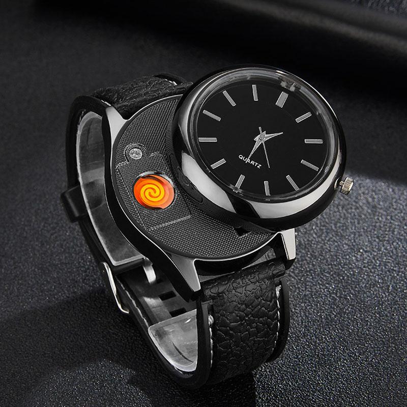 Wristwatches Men&#039;s Watch Quartz Lighter Rechargeable Replace Heating Wire, Gift High Quality The Latest Listed Man Clock F779