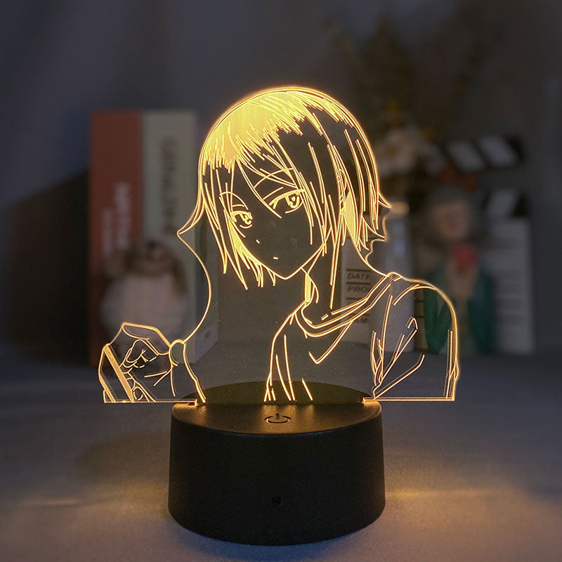 Baby Room Desk Lamp Anime 3D Night Light Kozume Kenma Haikyuu Touch Sensor LED Nightlight Atmosphere Bluetooth Control Kids Gift