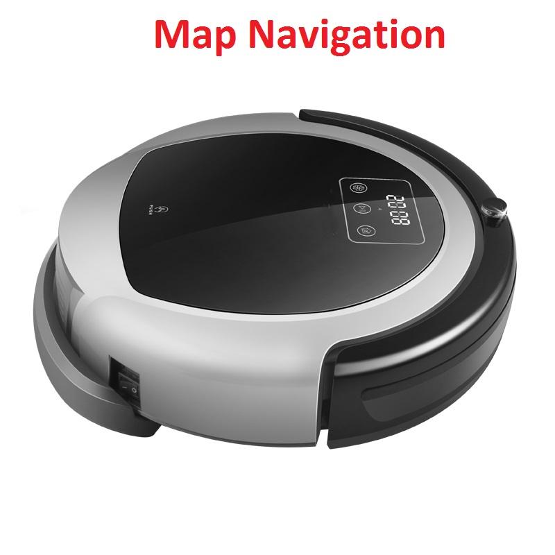 Vacuum Cleaners EST 2D Map And Gyroscope Navigation Wet Dry Aspiradora Robot Cleaner B6009,Smart Memory,3000pa Suction, Water Tank