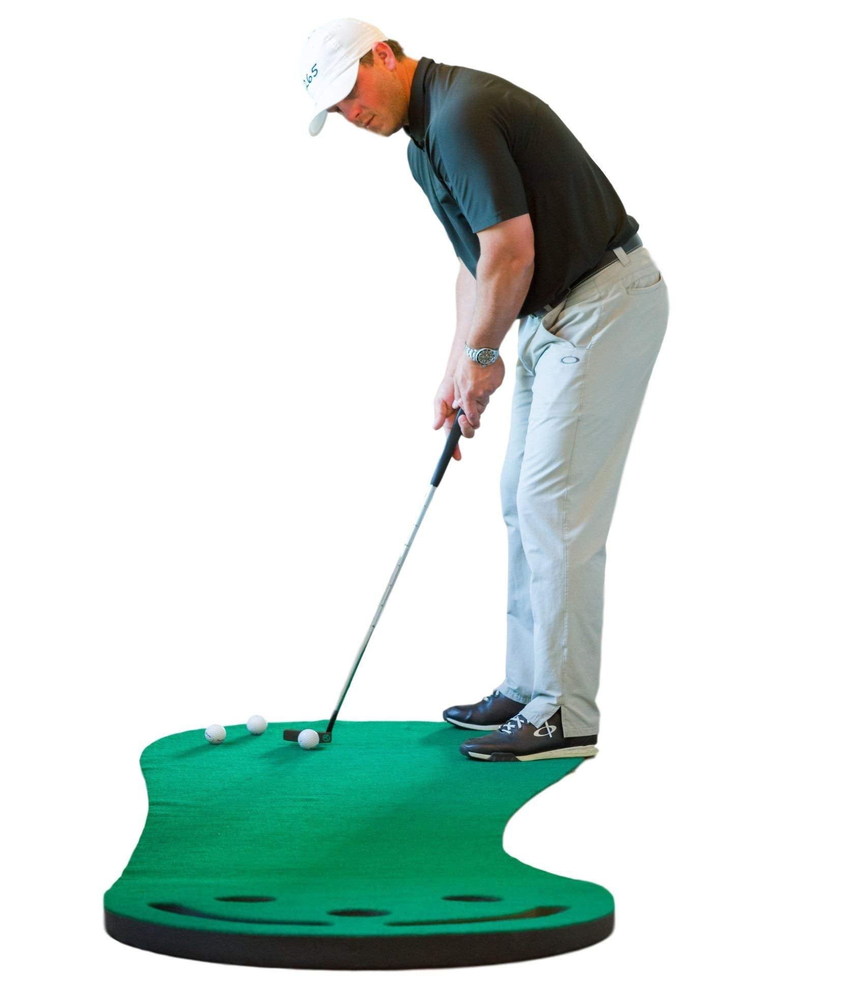 High quality Mini Golf Simulator Putting Green Thickening Traine Training Aids Non-SlipH itting Swing Trainer Mat Indoor Outdoor Office