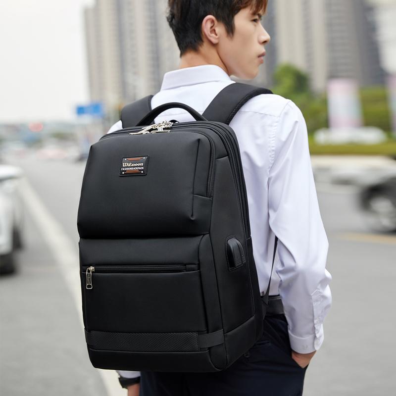 Backpack WIERSOON 2021 Anti-thief Fashion Men Multifunctional Waterproof 15.6 Inch Laptop Bag Man USB Charging Travel