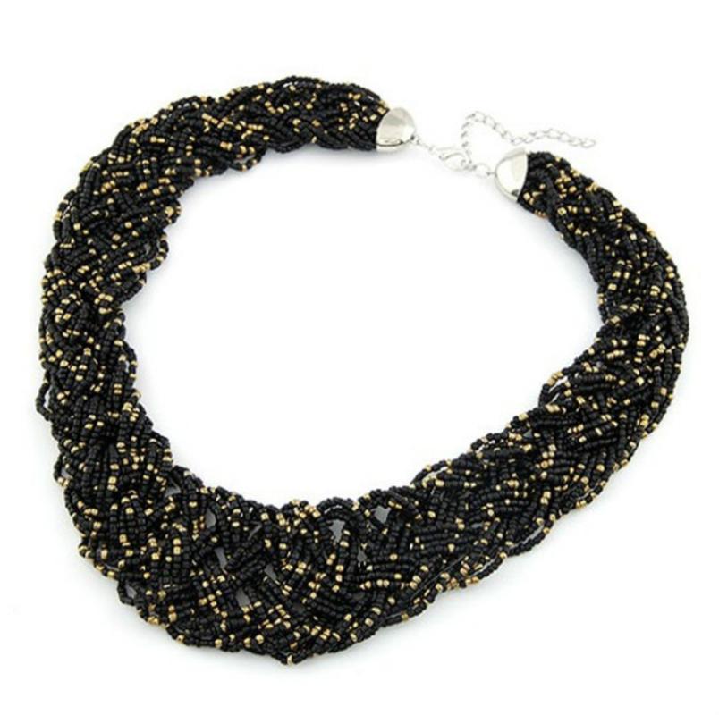 Chokers Fashion Jewelry Handmade Bohemian Necklace Style Joker-made Rice Temperament Luxury Short Female Elegant