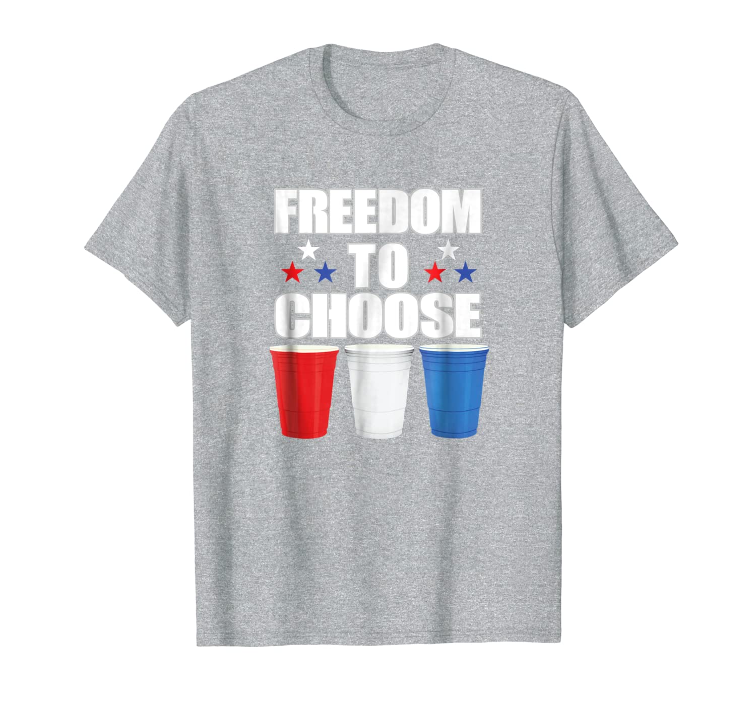 Funny Freedom To Choose Flippy Beer Cup Drinking Game TShirt