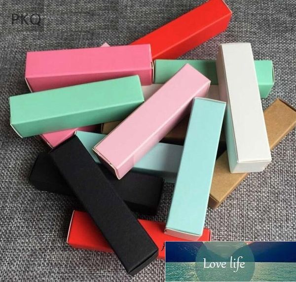 Gift Wrap 50pcs Kraft Paper Cardboard Box Lipstick Cosmetic Perfume Bottle Brown Essential Oil Packaging 2x2x8.5cm1 Factory price expert des