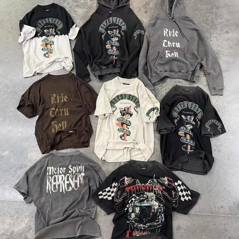 Men&#039;s T-Shirts 2022ss Vintage T-shirt Men Women 1:1 Quality T Shirt Beauty Python Graghic Shirts Oversize Washed Tops