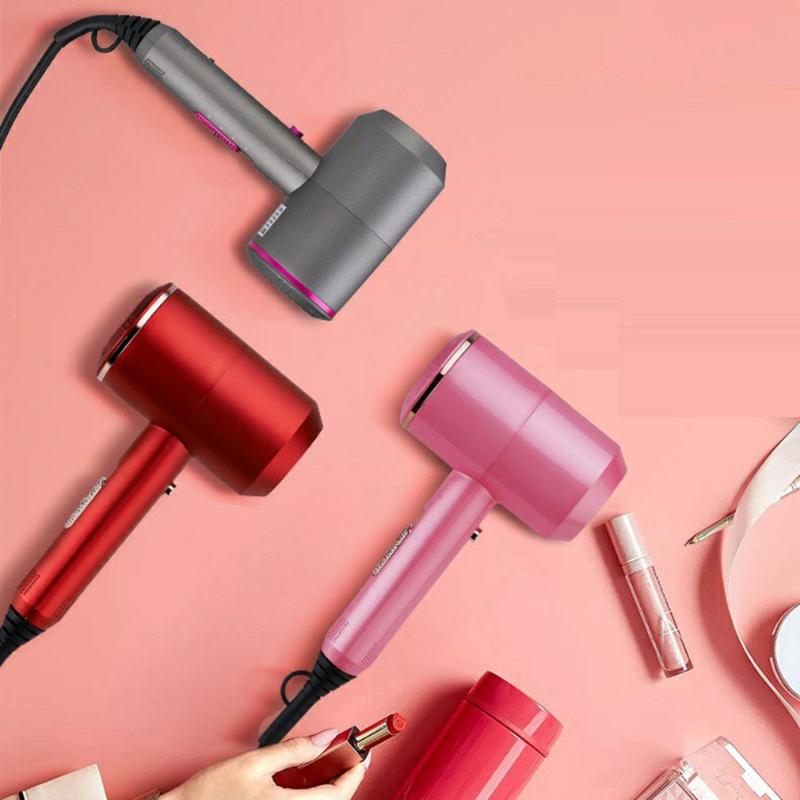 Electric Hair Brushes Dryers 1800W Professional Salon Dryer 2 In 1 &Cold Wind Negative Ionic Blow Strong