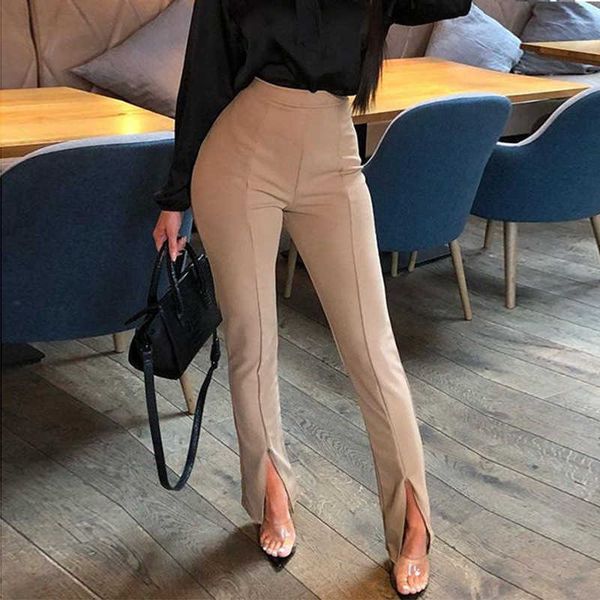 High Waist Pants Women Trousers Casual Office Lady Strech Women Palazzo Pants Pencil V191018