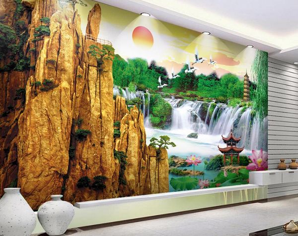 custom Photo Wallpaper landscape 3D Mural Wallpapers Living Room Kid&#039;s Bedroom Backdrop Painting Wall papers Home Decor
