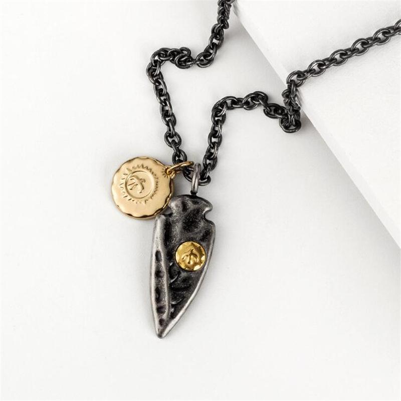 Pendant Necklaces 2021 Christmas Gift Vintage Stainless Steel Eagle Necklace Men Punk Biker Jewellery Triangle Animal Jewelry