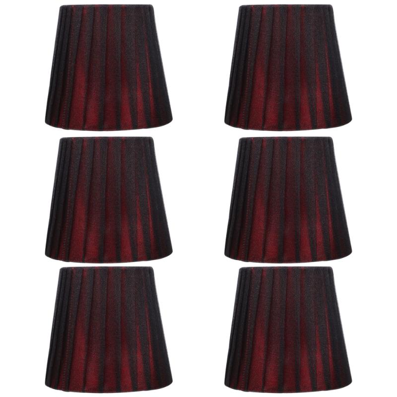Lamp Covers & Shades 6pcs Cloth Art Shade Clip-bulb Light Cover