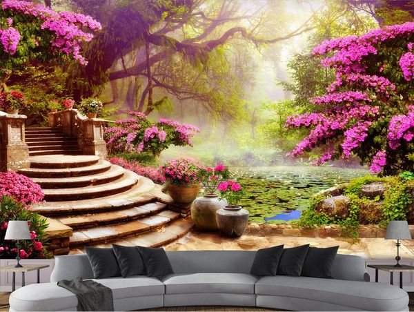 Custom HD scenery home improvement 3D wallpapers for living room bedroom mural wallpaper modern
