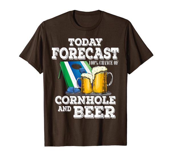 Today&#039;s Forecast 100% Chance Of Cornhole And Beer T-Shirt