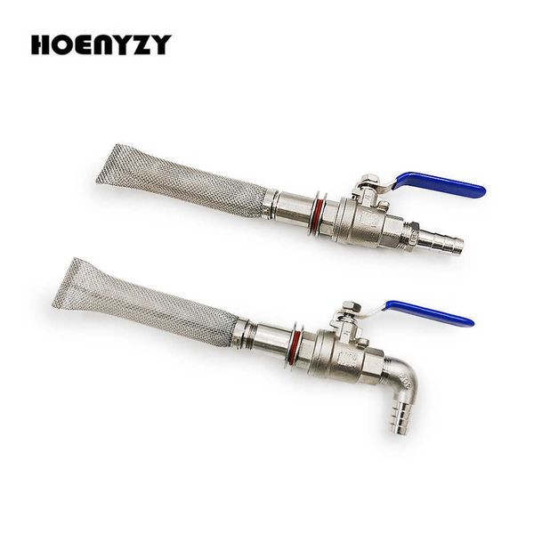 Homebrew Weldless Bulkhead Keg Convert Kit Stainless Steel 304 2-piece 1-2&quot; Ball with 6&quot; or 12&quot; Bazooka Screen Beer Mash 2107