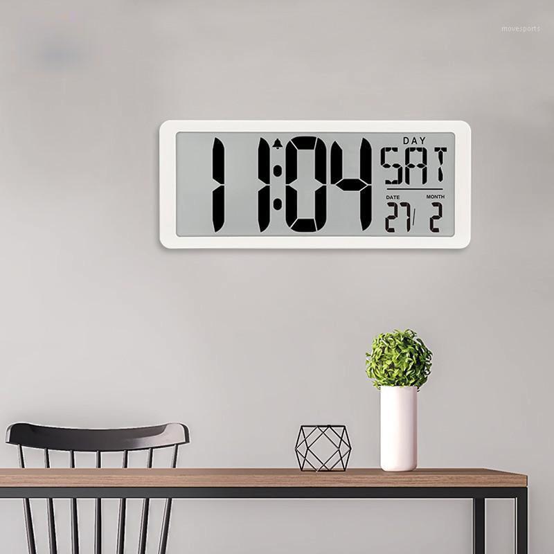 Wall Clocks LED Digital Clock Large Number Time Display Alarm With Date Temperature Table Desk Watch Electronic1