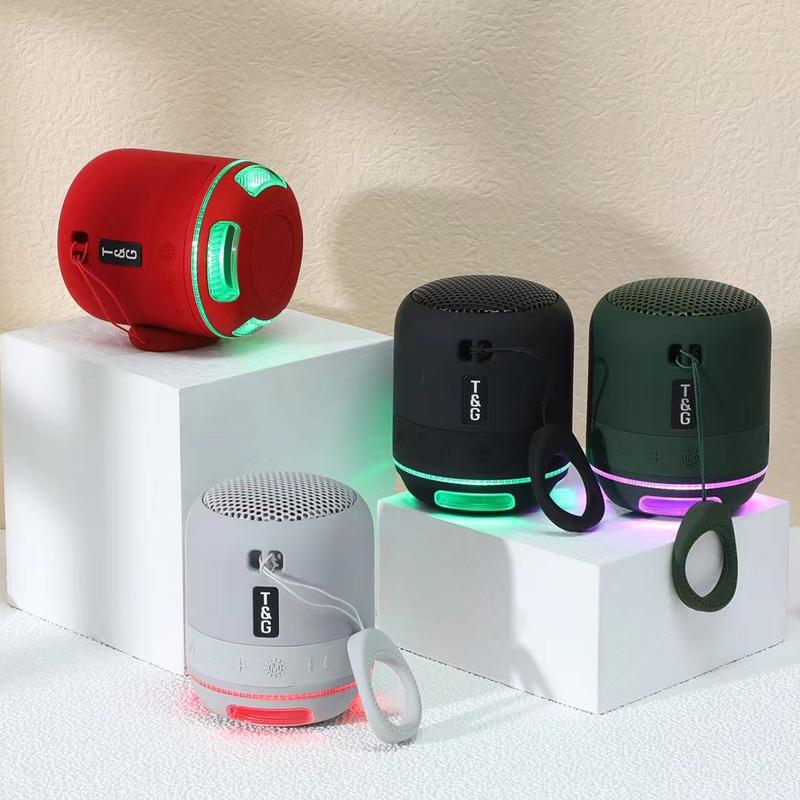 Portable Speakers TG294 Bluetooth Speaker Mini 5.1 High Fidelity Stereo Sound LED Color Light FM Music Player
