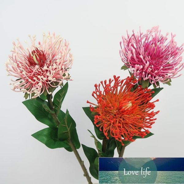 73CM Artificial Plastic Pincushion Flower Branch King Protea Faux Tropical Flower Plant DIY Wedding Bride Bouquet Home Decor1