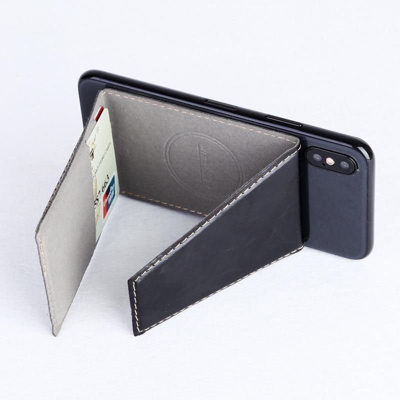 Card Holders Folding Invisible Mobile Phone Holder Cell ID Sticker Universal Wallet Case Bag