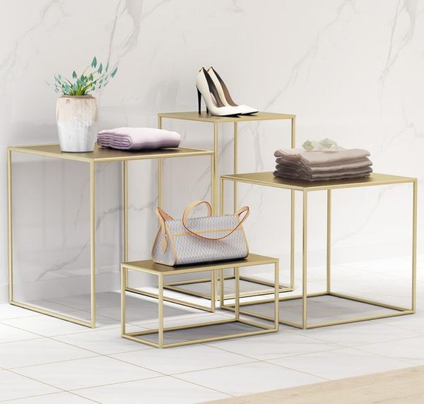 Women&#039;s clothing store racks Commercial Furniture water display stand show window decoration cloth zhongdaotai bag runwater storage cab