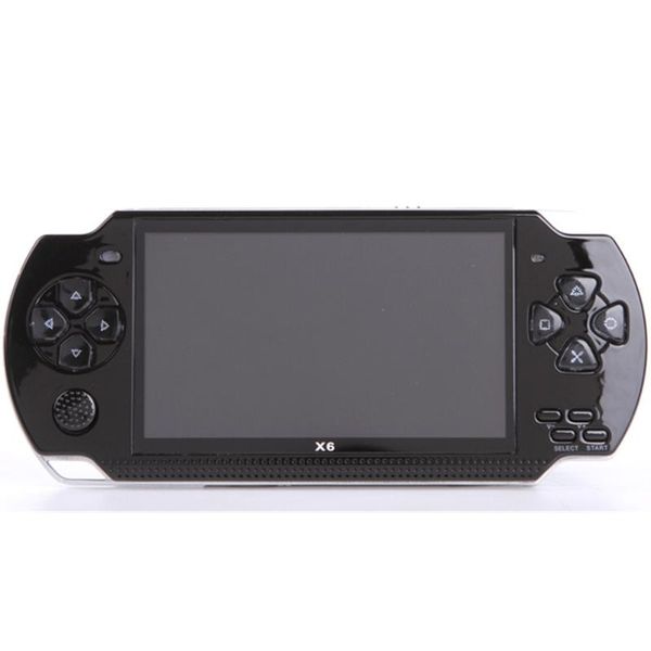 Wholesale 20pcs X6 4.3 Inch Mini Portable Handhel Game Console 8GB 1500 Free Games For 8-16-32 Bit Video-music-po-tv Out Players