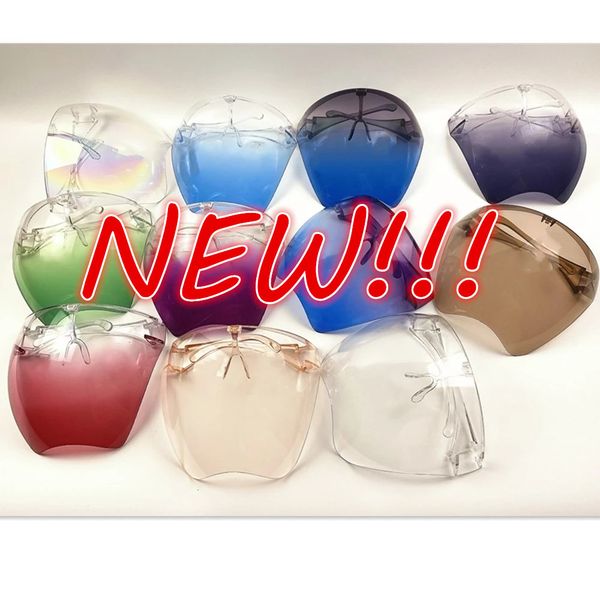 Wholesale Kitchen Tools Protective Mask Full Face Shield Dustproof Goggles Safety Glasses Anti-spray Mask Riding Visor With Box Cooking Uten