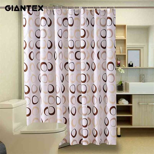 GIANTEX Circle Bathroom Curtain Waterproof Shower Curtains for Cortina Ducha Rideau De Douche Douchegordijn U1089 210915