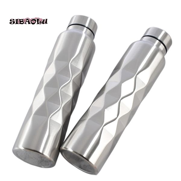 1000ml Single-wall Stainless Steel Water Bottle Gym Sport Bottles Portable BPA Free Cola Beer Drink Bottle 210917