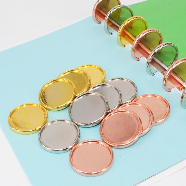 200pcs 35mm Expander Rings Binding Buckle Mushroom Planner Discs Binder Planner Accessories Notebook Binder Ring School Supplies