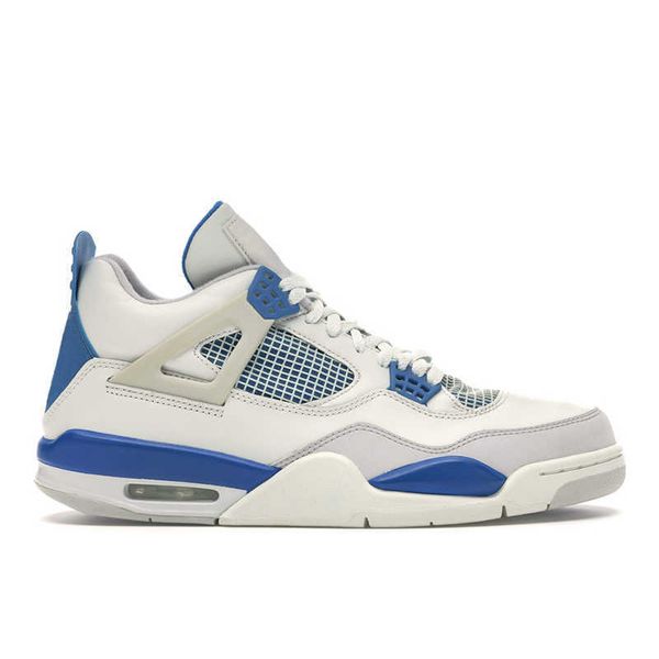 Mens women basketball shoes 4s jumpman University Blue Fire Red 4 Black Cat Bred White Cement Royalty Cool Grey men athletic sneakers1PLJ