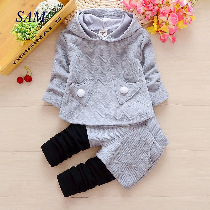 Clothing Sets Born Baby Girls Spring Autumn Toddler Hoodies+pants 2pcs Sports Suits For Infant Casual Clothes