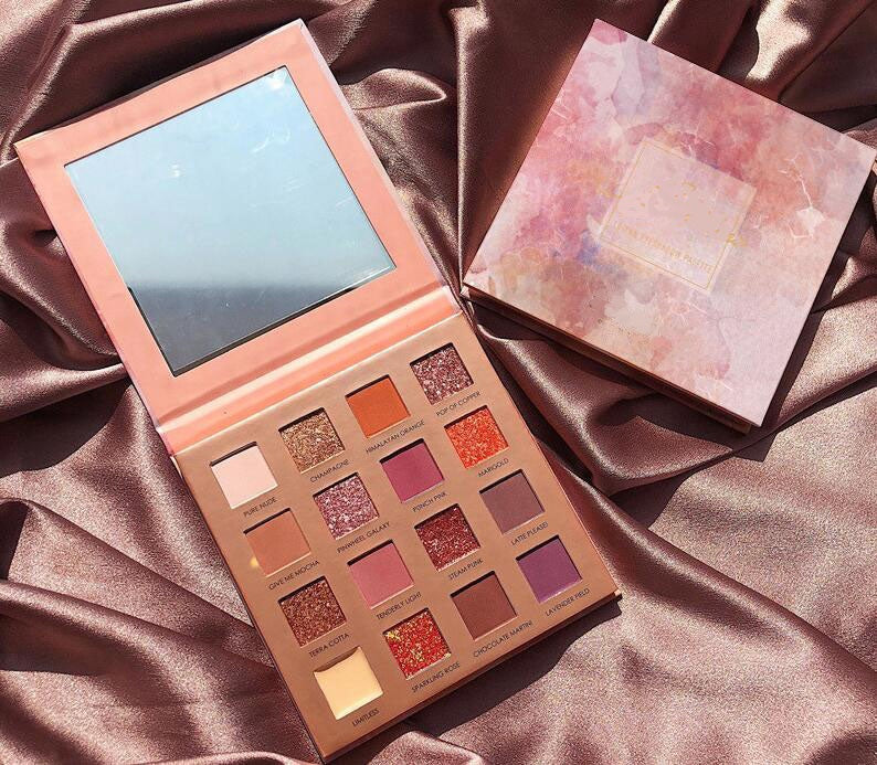 Long Lasting 16 Colors Matte & Shimmer Eye Shadow Palette Cosmetics Eyes Pressed Powder Smooth Pigments Water-resistant Brighten Eyeshadow Makeup DH