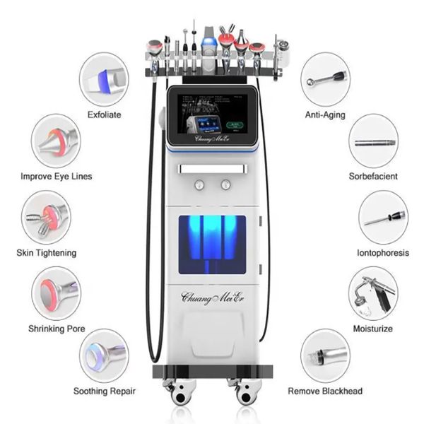 2022 10 In 1 Hydra Dermabrasion Aqua water Peel hydro Machine Microdermabrasion Bio face lift skin care beauty equipment